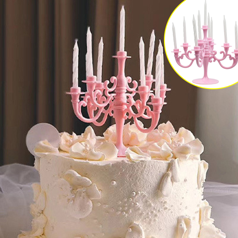 Candle Supplies Luxury - เค้กตกแต่งเชิงเทียนเทียนเบเกอรี่ Retro ยุโรปหรูหราวันเกิดงานแต่งงานขนาดเล็ก Plug-In อุปกรณ์ธีมสาว