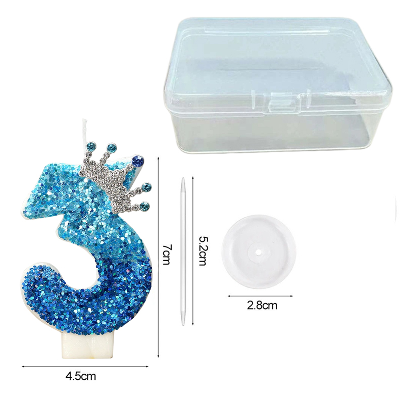เทียนวันเกิดดิจิตอลรูปมงกุฎนกย - Supplies Of Candle บทวิจารณ์และราคา
