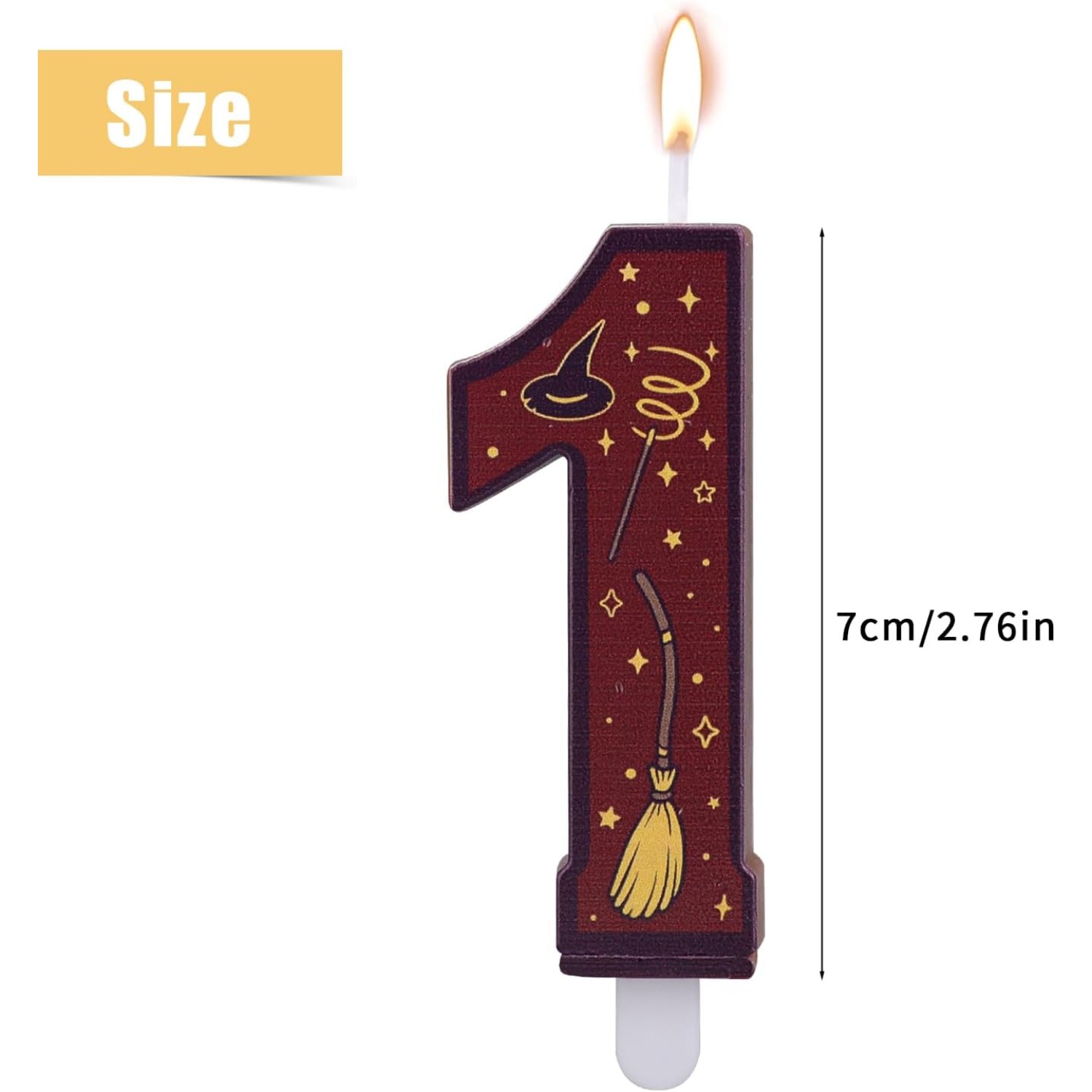1 ชุด เทียนสีน้ำตาลธีมเวทมนตร์ - Supplies Of Candle บทวิจารณ์และราคา