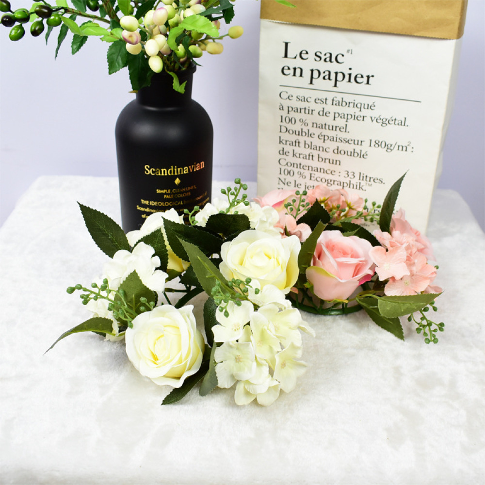 พวงกุหลาบประดิษฐ์ตกแต่งดอกไม้ส - Candle Supplies Luxury บทวิจารณ์และราคา