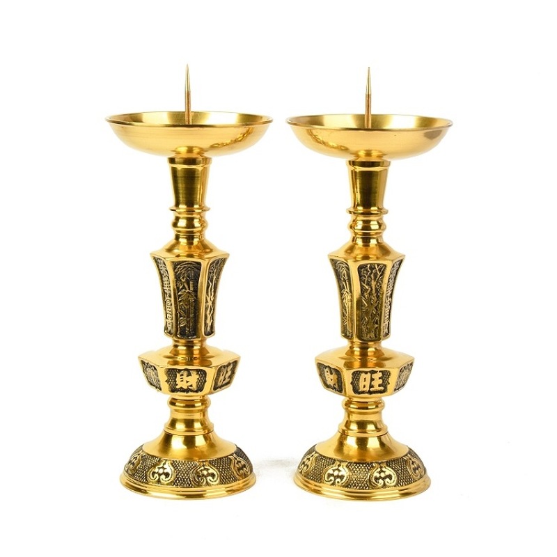 เชิงเทียนทองเหลืองหรูหราและสง่ - Candle Supplies Luxury บทวิจารณ์และราคา